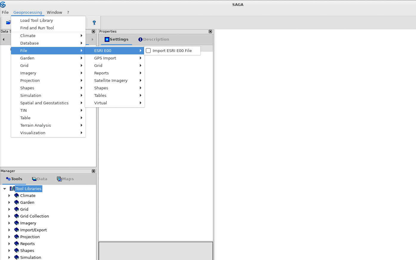 SAGA GIS file conversion