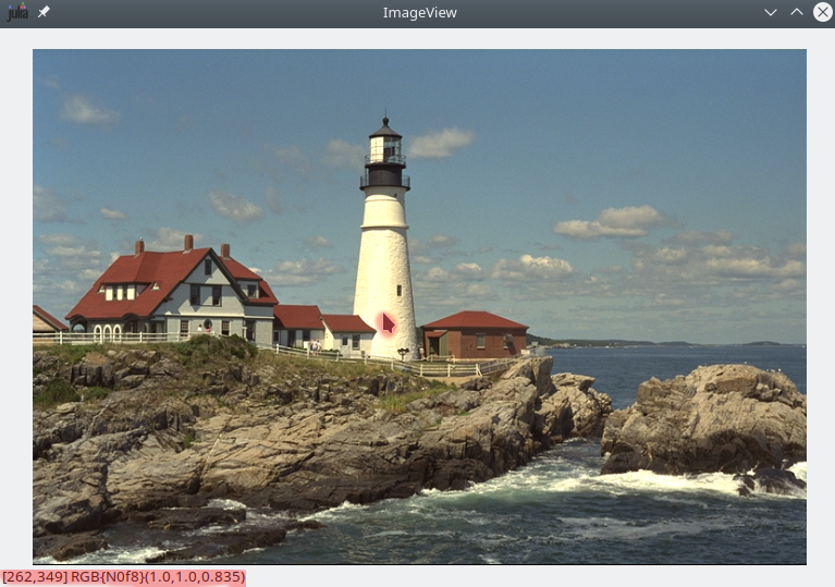 lighthouse img with ImageView.imshow